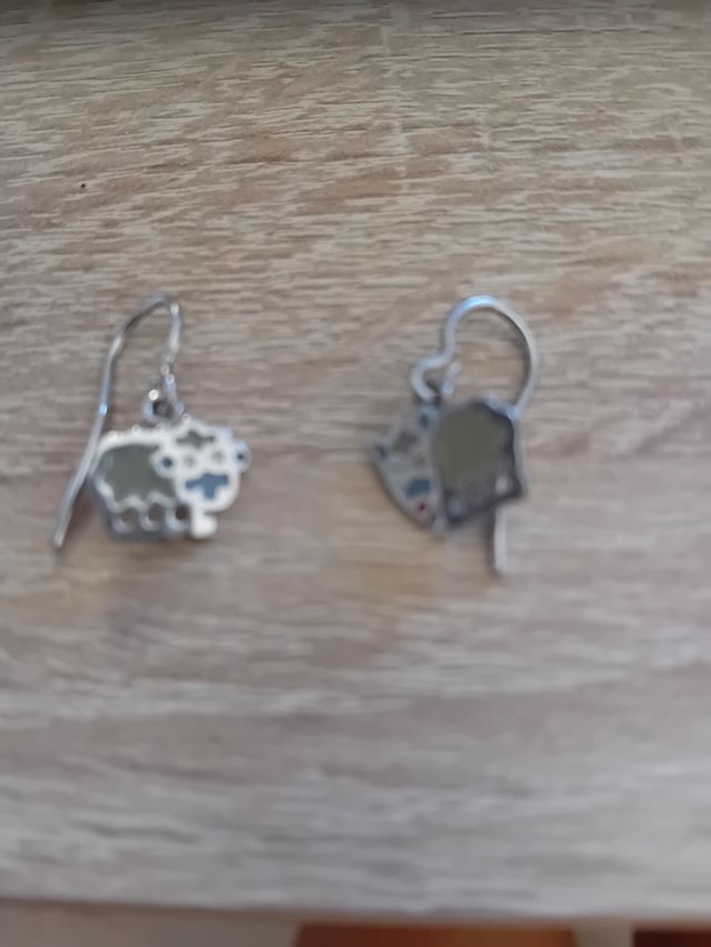 Pendientes plata kukuxumusu