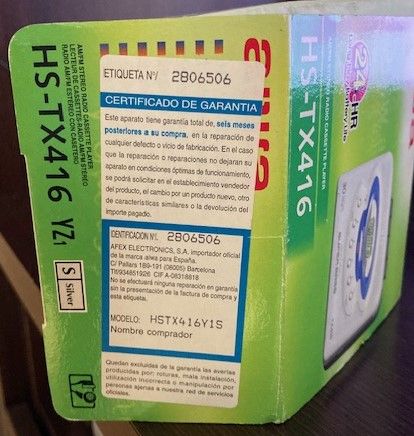 Walkman Aiwa HS-TX416