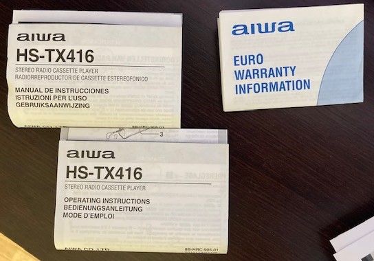 Walkman Aiwa HS-TX416