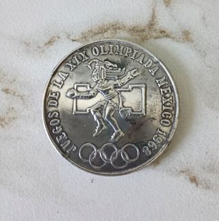 Moneda de plata conmemorativa JJOO 1968