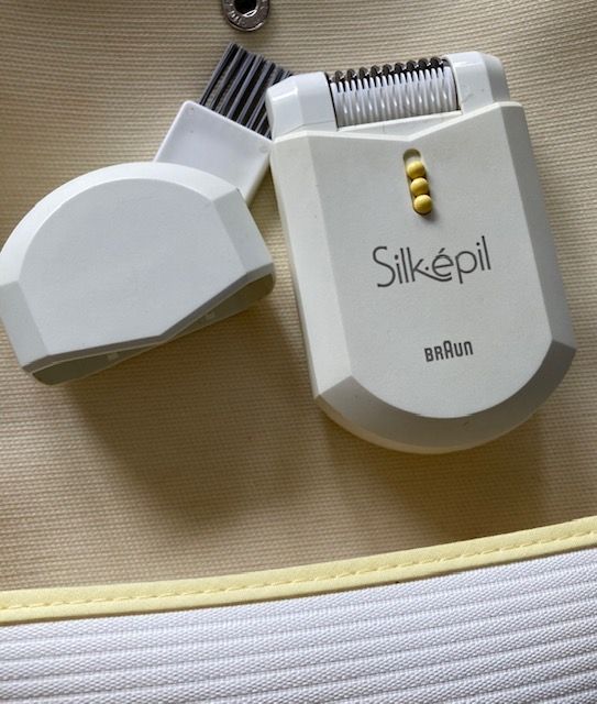 Depiladora vintage, Silk-epil EE1 cable y estuche
