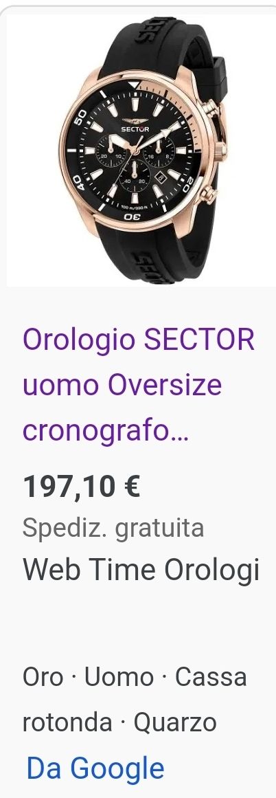 Orologio Sector