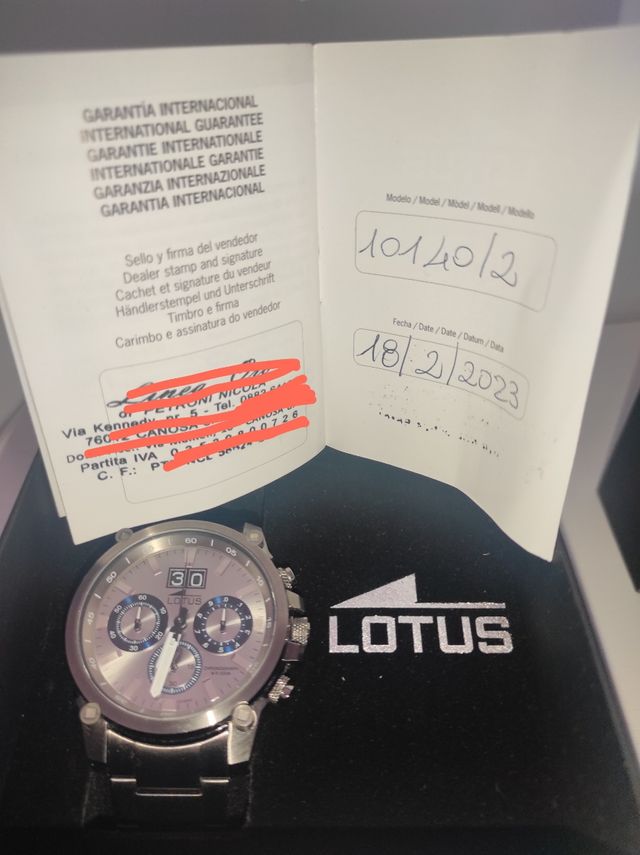 Orologio Uomo Lotus Chrono 10140/2 NUOVO