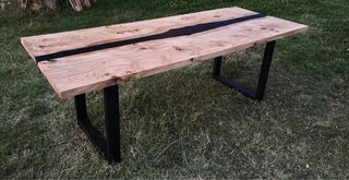 Mesa de madera de roble, mesa para comedor