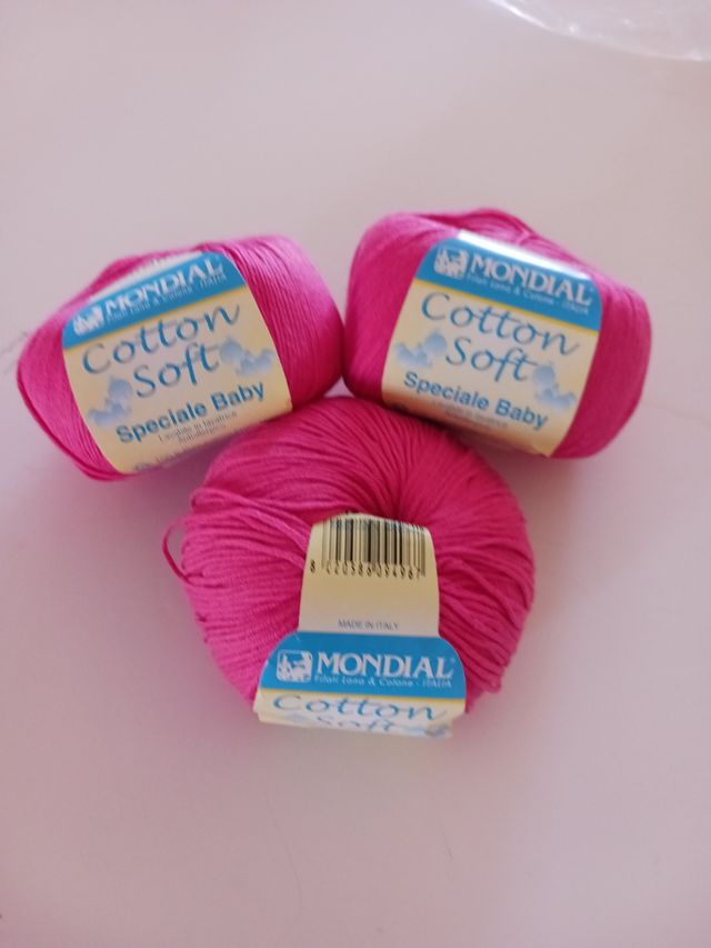 11 ovillos algodón  Cotton Soft de Mondi