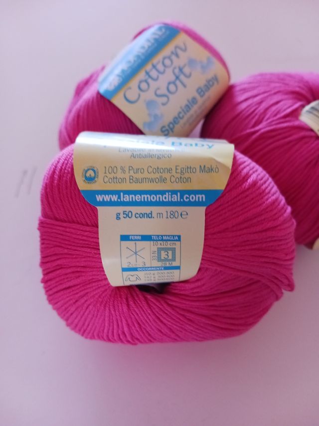 11 ovillos algodón  Cotton Soft de Mondi