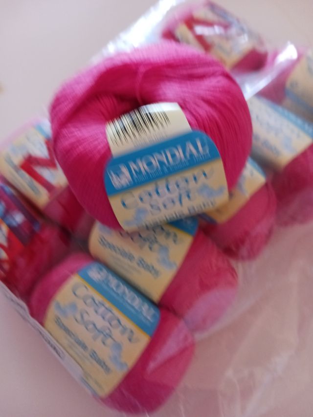 11 ovillos algodón  Cotton Soft de Mondi