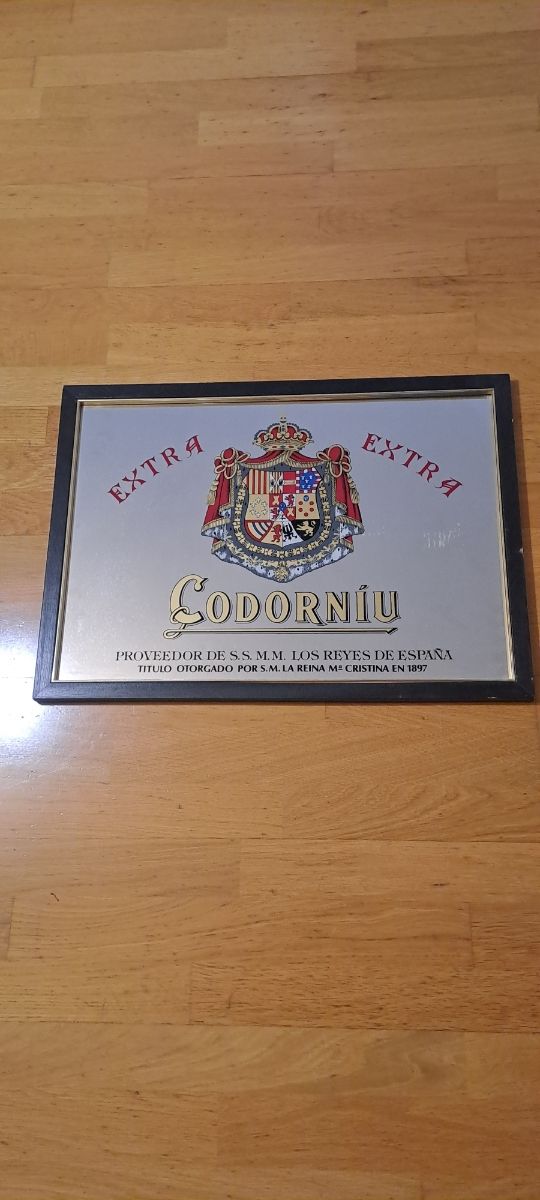 Cuadro espejo Codorniu Extra Casa Real