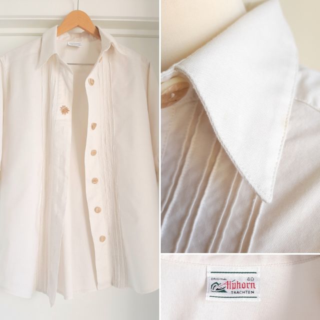 Camisa Tirolesa Alphorn Trachten