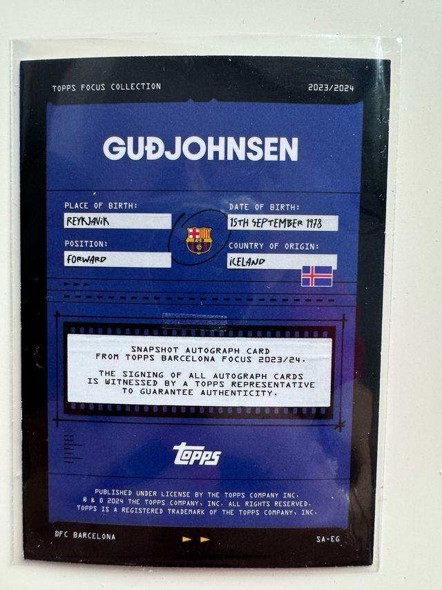 Carta firmada Gudjohnsen