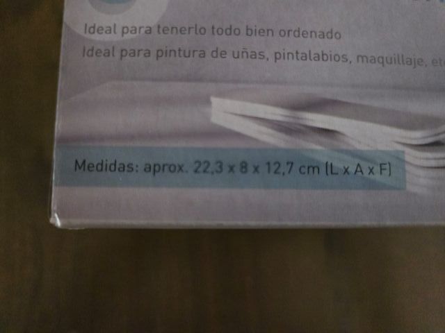 Organizador de maquillaje