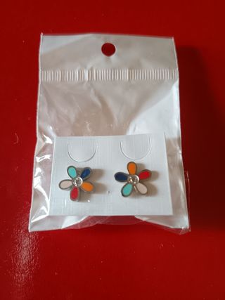 Pendientes flor