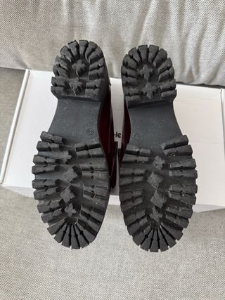 Mocasines burdeos El Corte Inglés T40