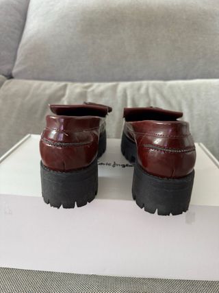 Mocasines burdeos El Corte Inglés T40