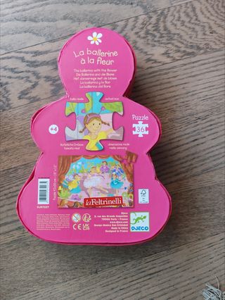 Puzzle nuovo 36 pezzi ballerina marca djeco