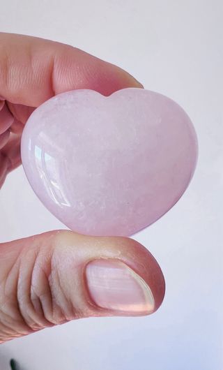 Coraçao de Quartzo Rosa