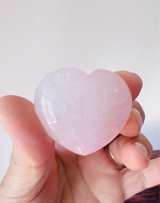 Coraçao de Quartzo Rosa