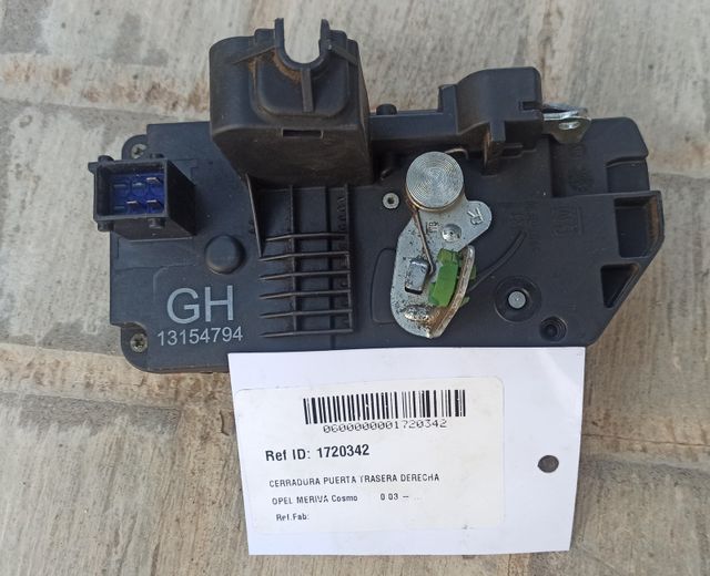 13154794 CERRADURA PUERTA TRASERA DERECHA CORSA C