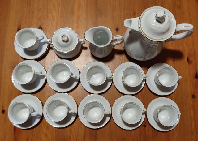 Juego de café porcelana fina de Bohemia