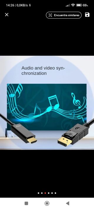 Cable display port a HDMI 4K 1.8m