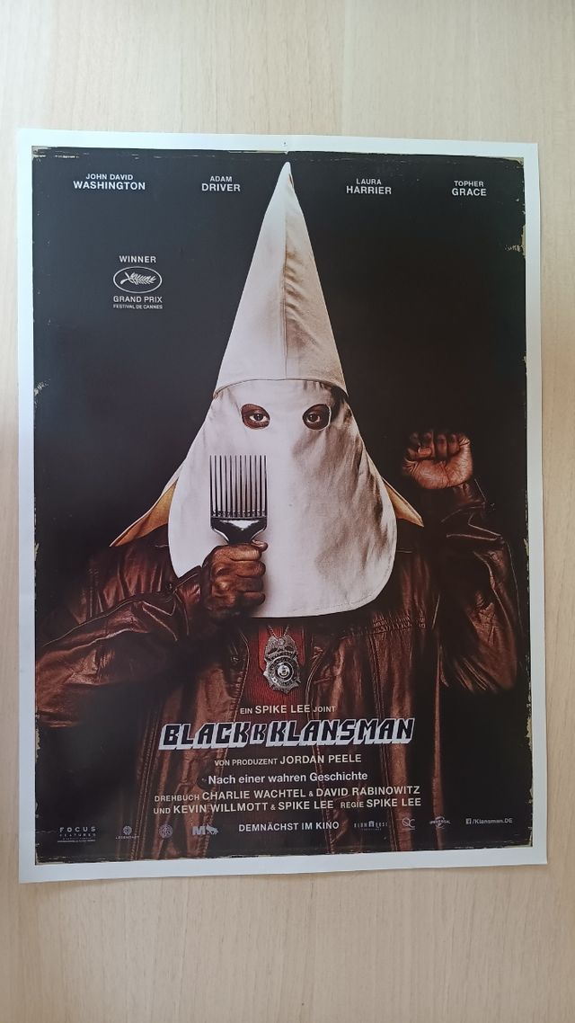 Poster BlackkKlansman