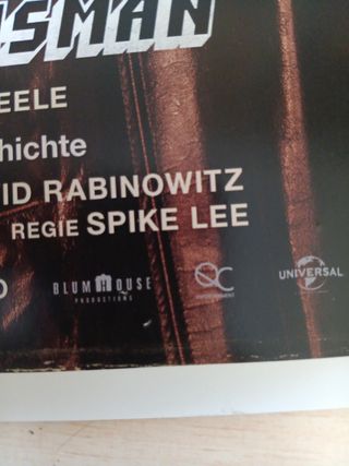 -REGALO- Poster BlackkKlansman (LEER DESCRIPCIÓN)