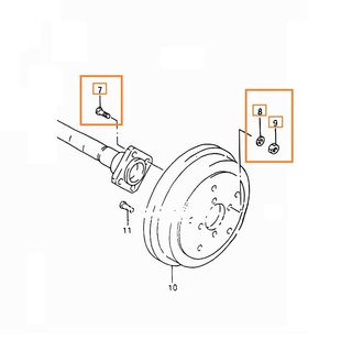 Tornillos de palier buje de Suzuki Samurai