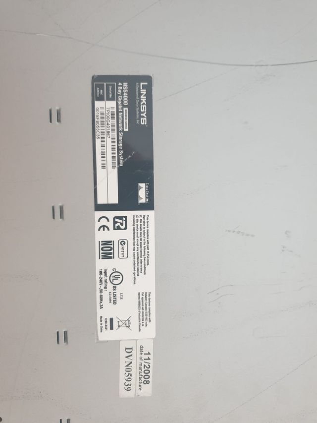 Linksys cisco Nss4000 nas