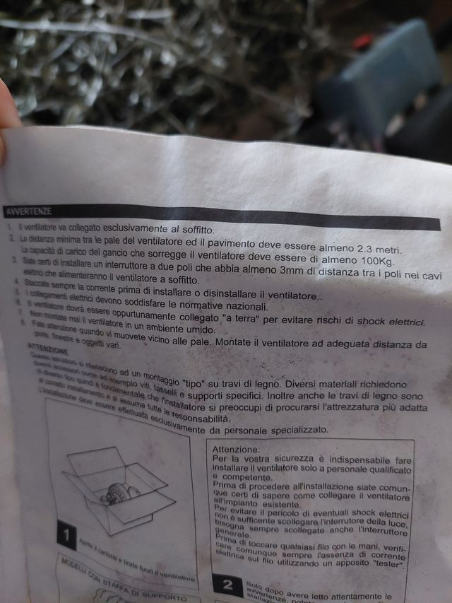 Ventola da Soffitto nuova