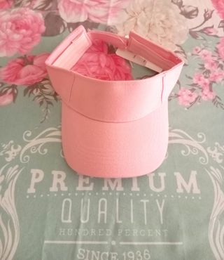 Visera mujer ajustable rosa 