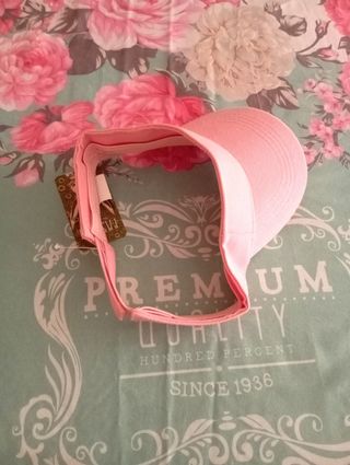 Visera mujer ajustable rosa 