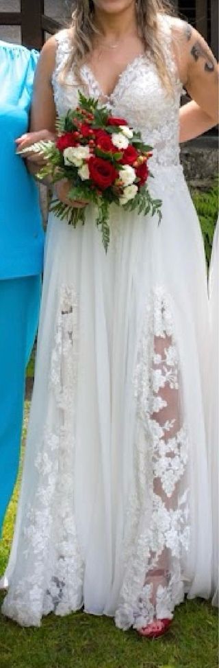 Vestido novia boda encaje