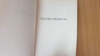 Libro sobre el Teatro Medieval