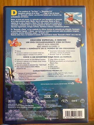 DVD Buscando a Nemo