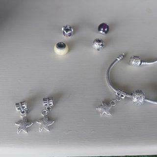 Abalorios estrella para pulsera Pandora