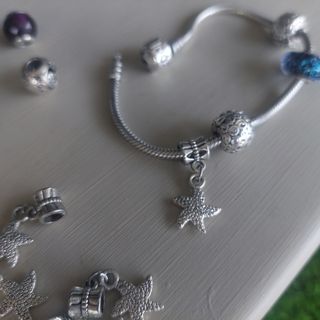 Abalorios estrella para pulsera Pandora