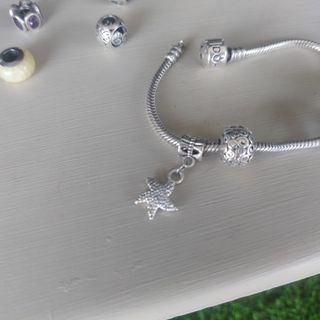 Abalorios estrella para pulsera Pandora
