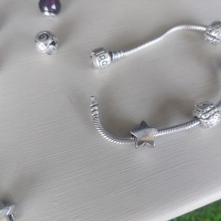 Abalorios estrella para pulsera Pandora