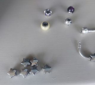 Abalorios estrella para pulsera Pandora