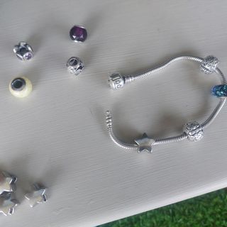 Abalorios estrella para pulsera Pandora