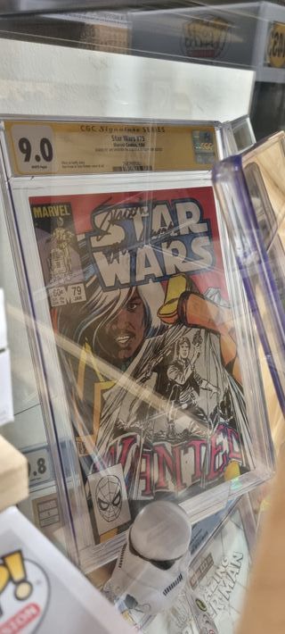 Comic star Wars firmado encapsulado