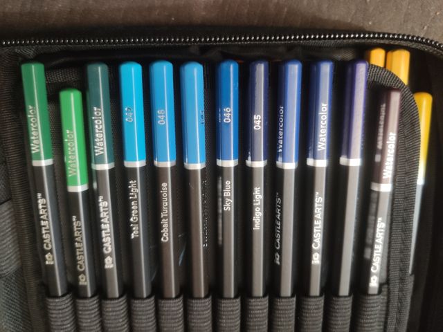 72 Lapices acuarelables.. Watercolors CASTLE