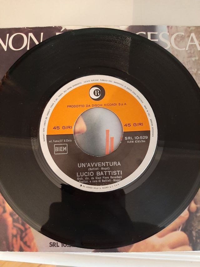 Vinile 45 giri Lucio Battisti