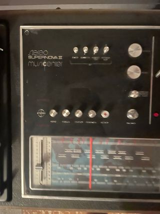 Plato tocadiscos Garrard stereo supernova