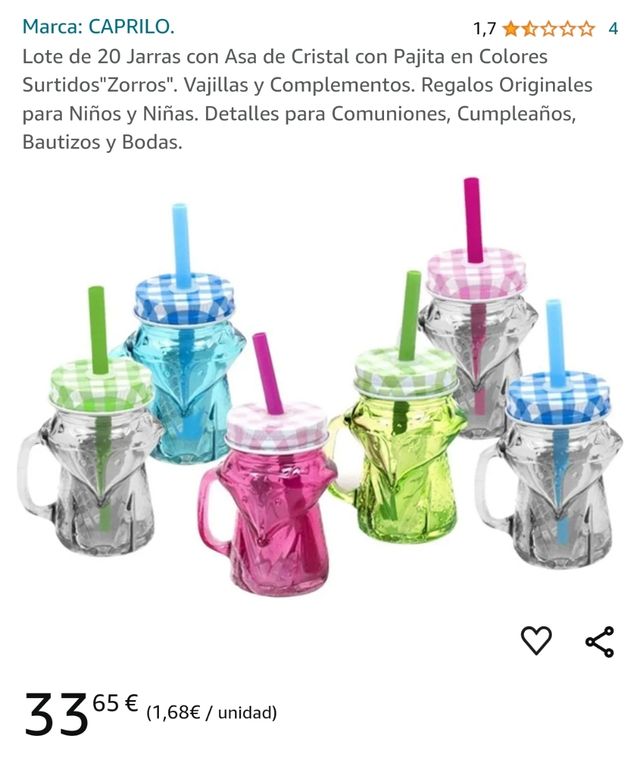 Jarras pequeñas infantiles