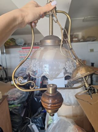 Lampadario applique vetro 