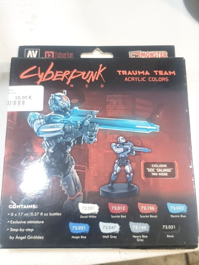 Pittura per figure CYBERPUNK RED BY VALLEJO TRAUMA TEAM