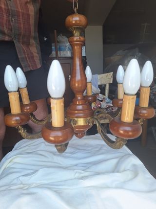 Lampada candelabro paralume applique vetro