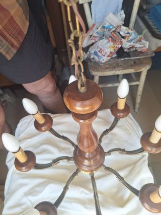 Lampada candelabro paralume applique vetro