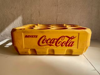 Cassetta gialla 12 bottiglie Coca-Cola